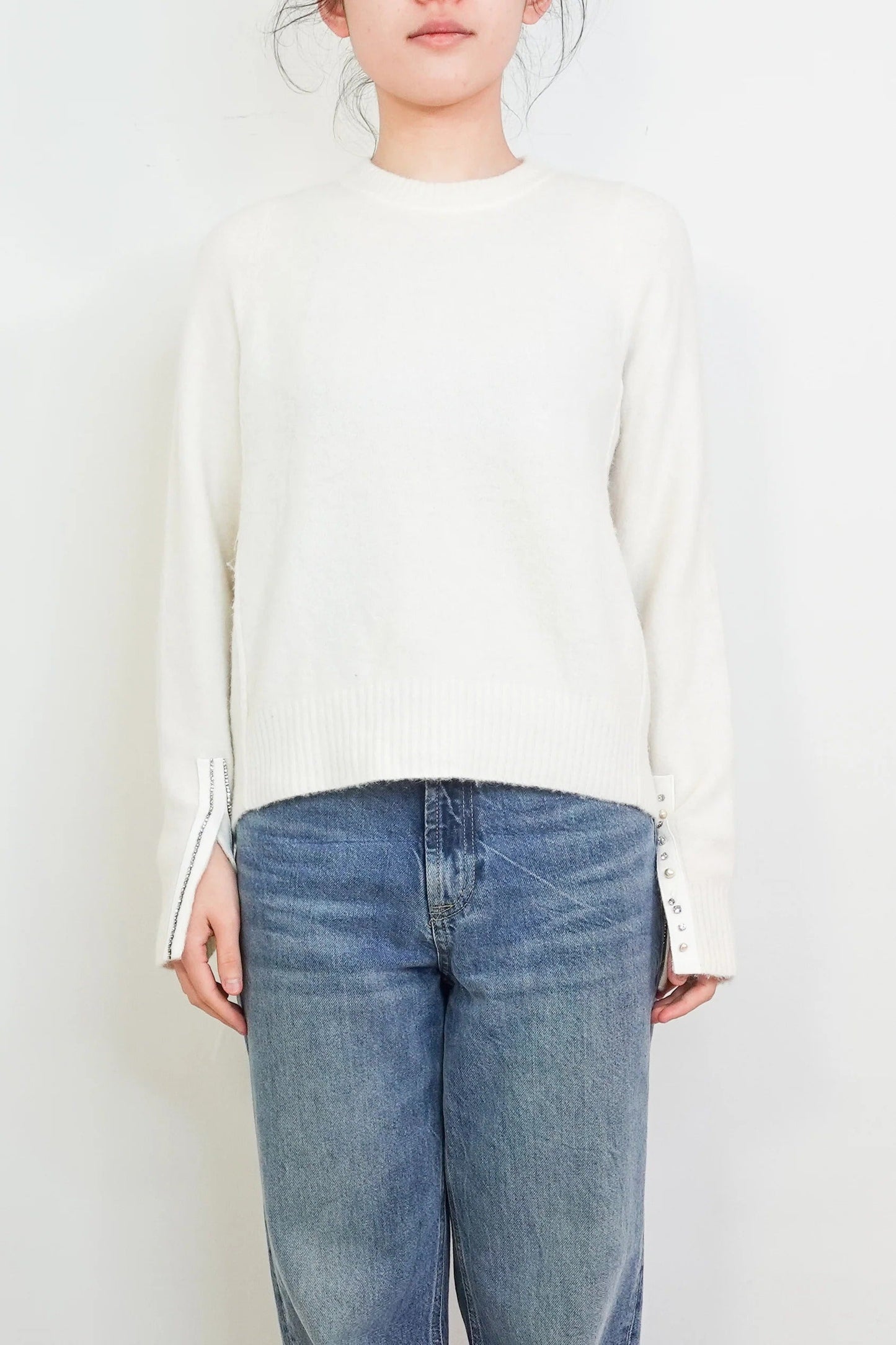 White alpaca jumper