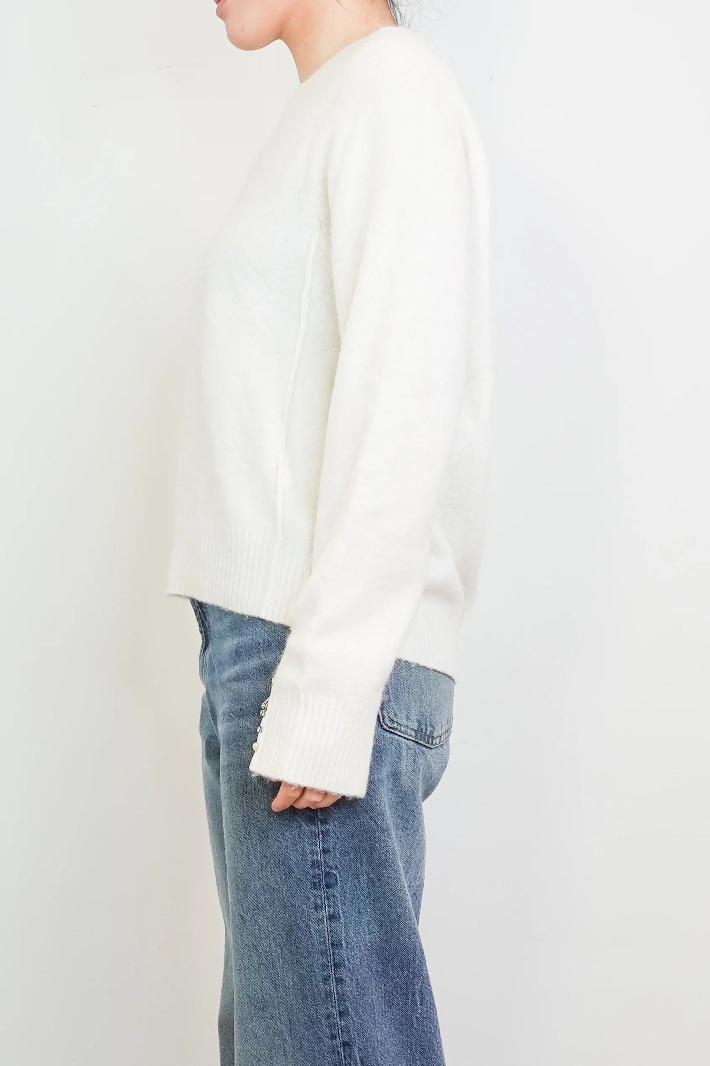 White alpaca jumper