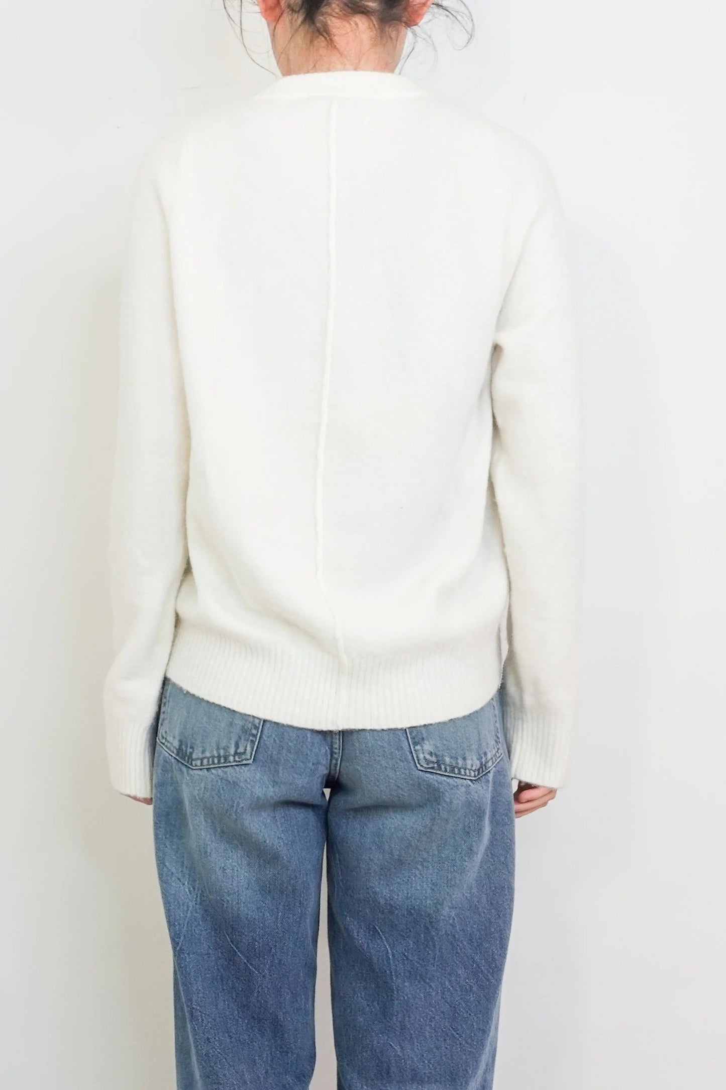 White alpaca jumper